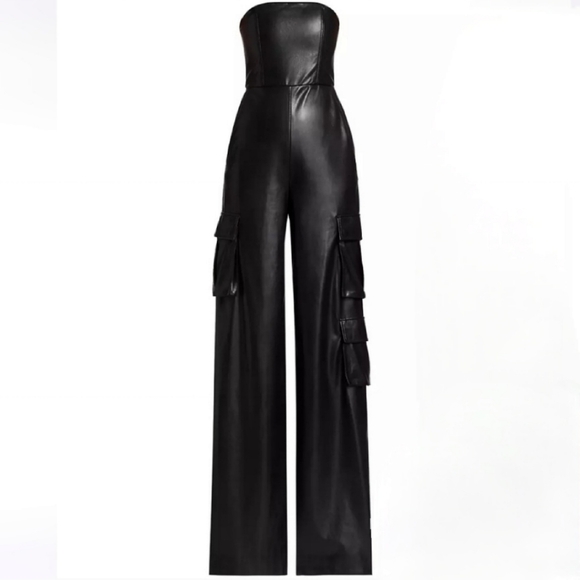 ALICE + OLIVIA Vegan Cargo Jumpsuit - Picture 7 of 9
